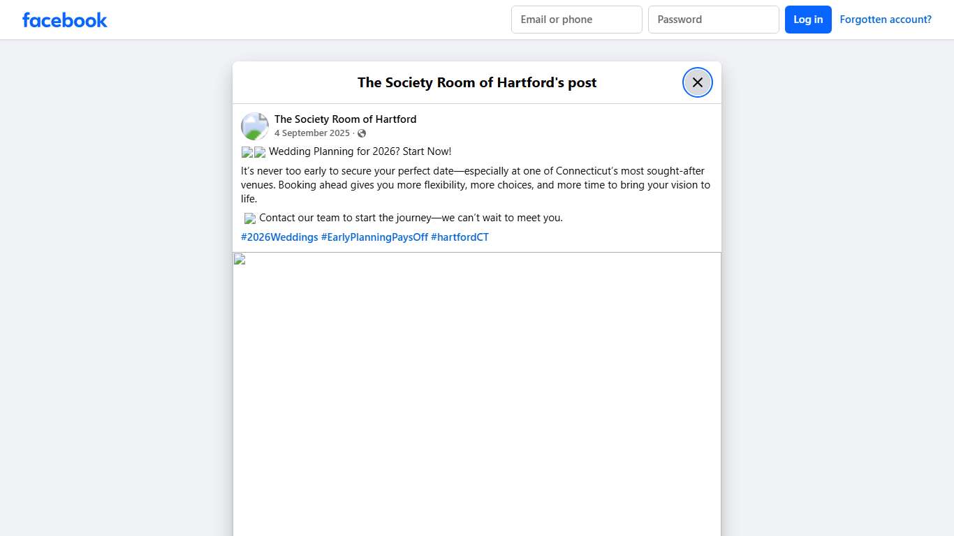 🥂📆 Wedding Planning for... - The Society Room of Hartford | Facebook